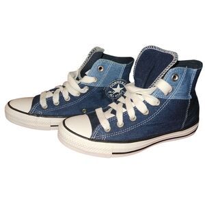 Converse Chuck Taylor All Star Hightop Denim Patch Unisex Sneakers